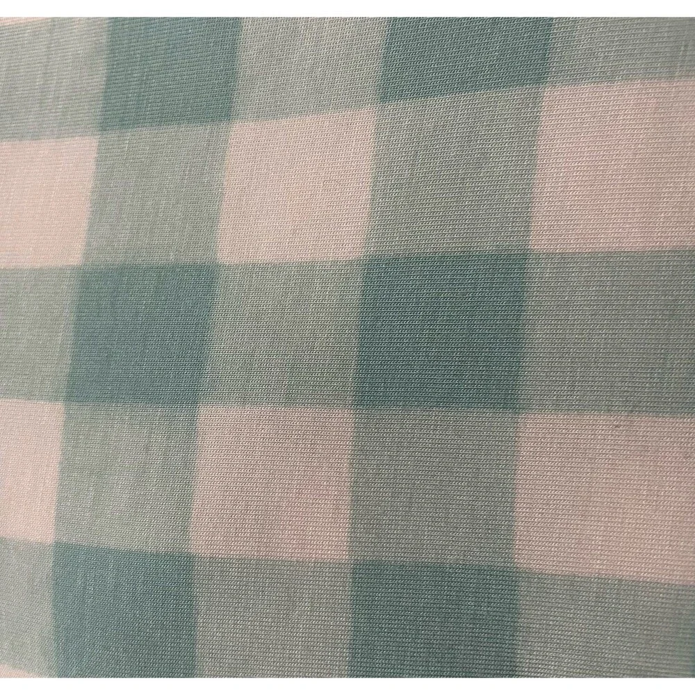 Little Sleepies Bamboo Aqua Gingham Baby Boy Swaddle Blanket, 44 x 44 inches